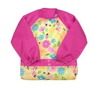 Green Sprouts Snap & Go Easy-Wear Long Sleeve Bib 12-24M Bee, of