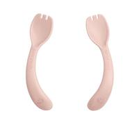 Green Sprouts® Sprout Ware® Handy Sporks, 9mo+, Plant-Plastic, Dishwasher Safe, Ergonomic, Tested for Hormones - Light Grapefruit
