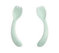 Green Sprouts® Sprout Ware® Handy Sporks, 9mo+, Plant-Plastic, Dishwasher Safe, Ergonomic, Tested for Hormones - Light Sage