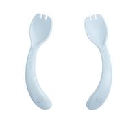 Green Sprouts® Sprout Ware® Handy Sporks, 9mo+, Plant-Plastic, Dishwasher Safe, Ergonomic, Tested for Hormones - Light Blueberry