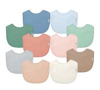 green sprouts - Stay-Dry Everyday Bibs (10 Pack) - Blueberry (3-12 Months