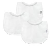 green sprouts - Stay-Dry Milk-Catcher Bibs (3 Pack) - White - 0-6m