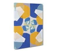 Green Squares By Joseph Schillinger Canvas Print | Gallery Wrapped 30mm Frame Wall Art | 20x14 inches | Ready to Hang | Classic Picture | Living Room Bedroom Lounge Office