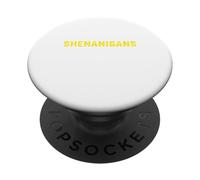Green St Patrick's Day Here For The Shenanigans PopSockets Adhesive PopGrip