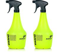 Green Star Marolex Mini 1000 Hand Sprayer with Trigger - Adjustable Jet - Spray for Gardening Kitchen or Cleaning - Capacity 1 L (Pack of 2)