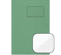 Green, Stationery Science Book | A4 | 64 Page | 8mm Lined | No Margin & 2:10:20 Graph Paper On Alternate Pages | Green | Learning Resources | School Books | Pack of 1
