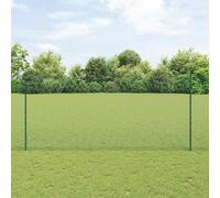 Green Steel & PVC Garden Fence 1.4m x 25m Durable Outdoor Privacy Panel Set