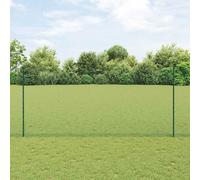 Green Steel & PVC Garden Fence 1.4m x 50m Durable Outdoor Privacy Panel Set