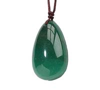 Green Stone Necklace | Elegant Green Aventurine Necklace with Teardrop Pendant Green Crystal Charm Handmade Jewelry for Men Women