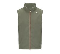 Green Stretch Nylon Jersey Coat, male, K-Way, Waistcoats, Green, M, Jackets M