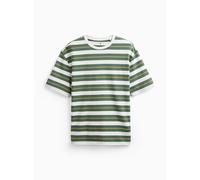 Green Stripe Print Relaxed Fit T-Shirt M