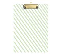 Green Stripes A4 Nursing clipboards Acrylic Cute clipboard Art Display for Nurses Home Contractor Size 9 x 12