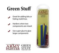 The Army Painter Green Stuff, 2 Part Modelling Clay, 20cm, Mouldable Model Putty Modelling Compound for Miniatures, Easy-to-Knead Green Putty Epoxy Clay for Sculpting