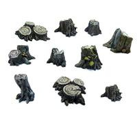Green Stuff World 3D Printed Resin Bits - Small Tree Stumps