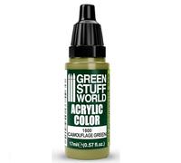 Green Stuff World Acrylic Pints | Modeling Colours 17ml Dropper (Camouflage Green)