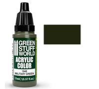 Green Stuff World Acrylic Pints | Modeling Colours 17ml Dropper (Military Green)