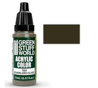 Green Stuff World Acrylic Pints | Modeling Colours 17ml Dropper (Overlord Olive)