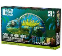 Green Stuff World Colorshift Metal Chameleon Acrylic Paint Set 3
