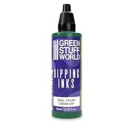 Green Stuff World Dipping Ink 60ml High Contrast Model Paint - Hulky Green