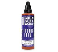 Green Stuff World Dipping Ink 60ml High Contrast Model Paint (Misted Yellow)