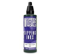 Green Stuff World Dipping Ink 60ml High Contrast Model Paint (Ork Flesh)