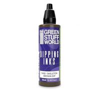 Green Stuff World Dipping Ink 60ml High Contrast Model Paint (Skeleton Brown)