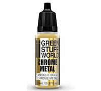 Green Stuff World for Models and Miniatures Chrome Paint - Antique Gold 3692
