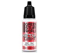 Green Stuff World Metal Filter Interference Paints Hobby Metallic Model Paints 17ml (Red)