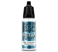Green Stuff World Metal Filter Interference Paints Hobby Metallic Model Paints 17ml (Turquoise)