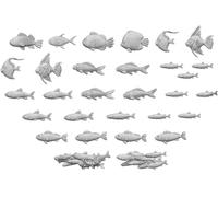 Green Stuff World Resin Fish Collection, 14 Resin Fish