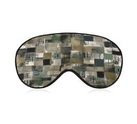 Green Style Pattern Sleep Mask Eye Mask Travel Eye Cover