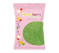 Green Sugar Strands Sprinkles 55g Sachet - Natural Edible Green Vermicelli Sprinkles - Perfect for Baking, Cupcake and Cake Decorations, Ice Cream, Desserts and Icing Decoration Toppers