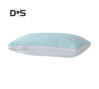 (green) Summer Cool Pillow Washable 3D Texture Pillow with Mesh Border Breathable Cooling Pillow for Deep Sleep Home Bedroom Dormitory