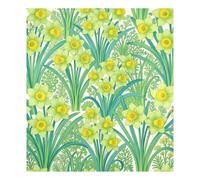Green Sunflower Floral Magnetic Dishwasher Cover