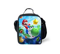 (Green) Super Mario Insulated Lunch Bag Picnic Lunchbox Outdoor