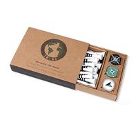 Green Swing Bamboo Golf Tees & Compass Ball Markers | Navigate the Green | Golf Gift Set