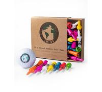 Green Swing Bamboo Golf Tees Mixed Sizes | Strong Sustainable Biodegradable | Seven Sizes Castle Tees | 35pcs