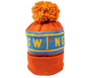 Green Swing Fleece Lined Golf Bobble Hat | Recycled Polyester | Choice of Six Colours