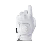 Green Swing Golf Glove White | Made from Cabretta Leather | Right & Left Handed Size Options | Mens Golf Glove (Medium, Left (for right handed golfers))