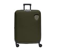 Green Synthetic Cabin Trolley with Logo - female - Blauer - Cabin Bags - Green - ONE SIZE - Suitcases ONE SIZE