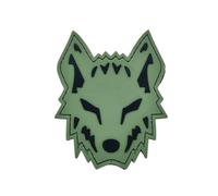 Green Tactical Wolf Morale Wolfpack PVC Patch Compatible with Velcro Patches for Hats, Tactical Patches, Molle Accessories Military Patches, Backpack Patches, Patches for Backpacks