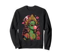 Green Tara Bubblegum Y2K Baddie Tibetan Buddhism Goddess Sweatshirt