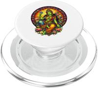 Green Tara Tibetan Buddhism Goddess Ancient Stained Glass PopSockets PopGrip for MagSafe