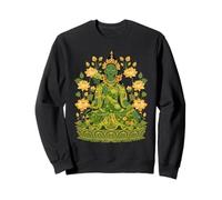 Green Tara Tibetan Buddhism Lotus Meditation Yoga Sweatshirt