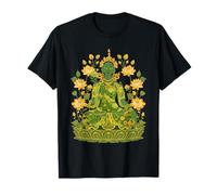 Green Tara Tibetan Buddhism Lotus Meditation Yoga T-Shirt