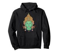 Green Tara Vajrayana Tibetan Buddhism Goddess Buddhist Pullover Hoodie