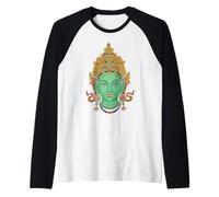 Green Tara Vajrayana Tibetan Buddhism Goddess Buddhist Raglan Baseball Tee