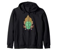 Green Tara Vajrayana Tibetan Buddhism Goddess Buddhist Zip Hoodie