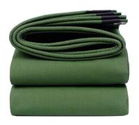 Green Tarpaulin Waterproof Heavy Duty 3x4m 4x6m Foldable Canvas Tarps Sheet Cover Canopy Tent，Ground Sheet, Multipurpose Tarp for Car Boat Camping(4x6m(13.1ftx19.7ft))