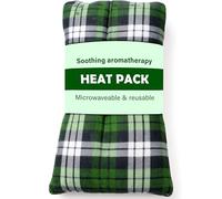 Green Tartan Heat Pack Reusable - Microwaveable Hot & Cold Therapy with Natural Mineral Beads for Joint, Knee, Back & Menstrual Pain Relief